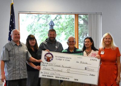 Watkins Glen Elks Lodge Donates $4,000 to Schuyler Health Foundation, Gorges Givers