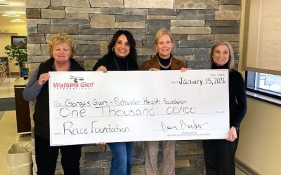 Gorges Givers Receives $1,000 Donation from Watkins Glen International’s RACE Foundation
