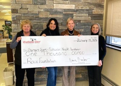 Gorges Givers Receives $1,000 Donation from Watkins Glen International’s RACE Foundation